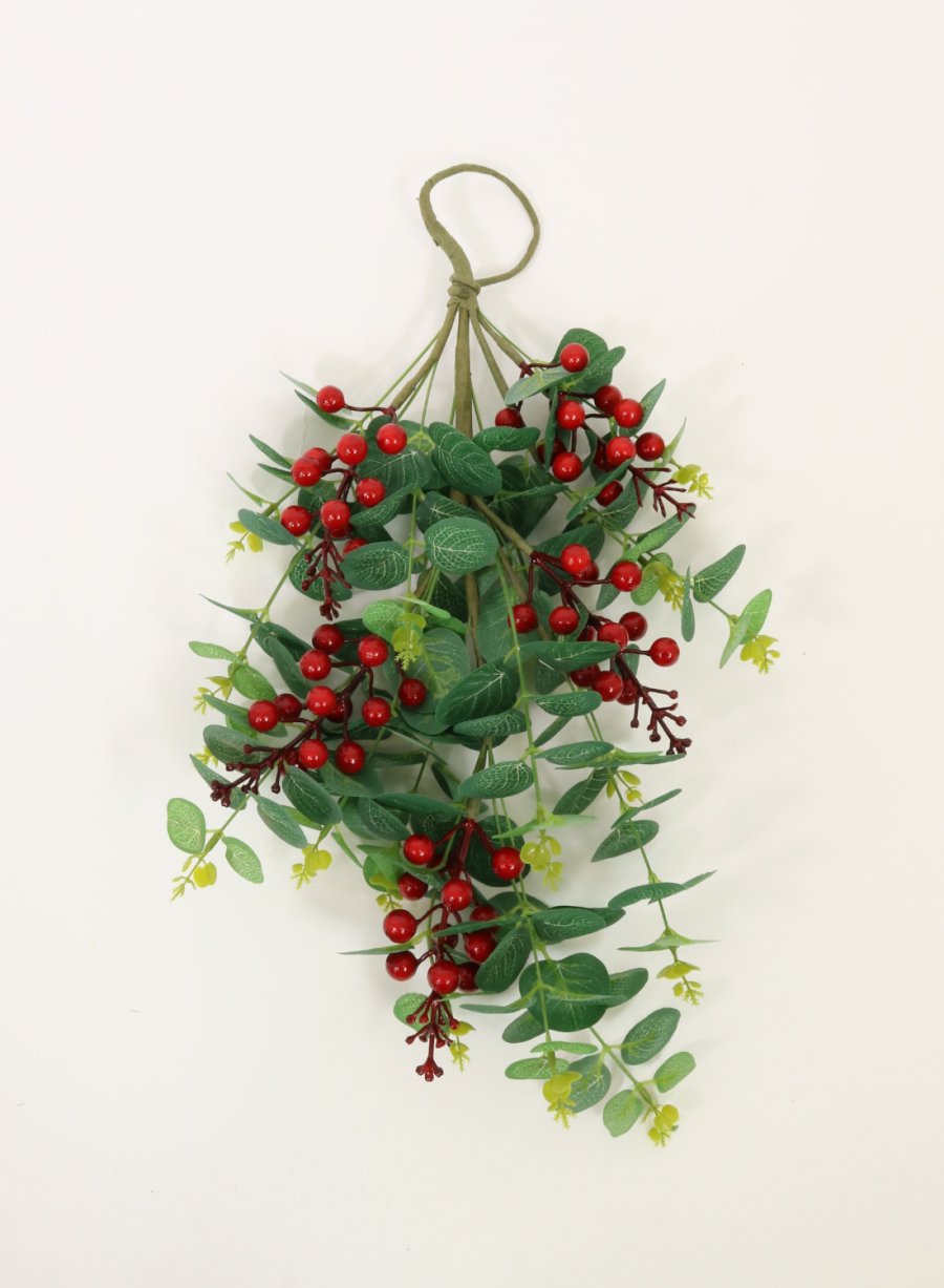 Xmas Euc & Berry Swag 50cm