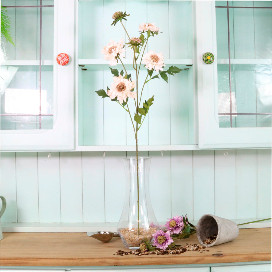 Ruffled Scabiosa Spray