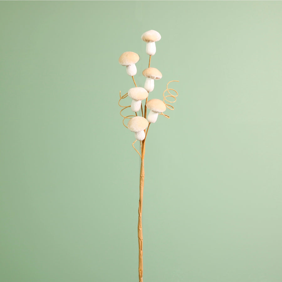 Seasonal Mini Velvet Mushroom Spray