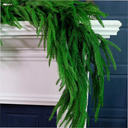 Real Touch Extra Full, Weeping Norfolk Pine Garland 185cm