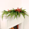 Real Touch Cupressus With Berries & Pine Runner (132cm)