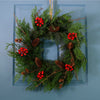 Real Touch Mixed Conifer With Cones & Berries Wreath (60cm)