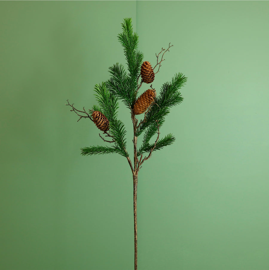 Premium Cone, Spruce & Twig Spray