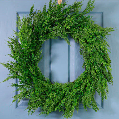 Real Touch Heritage Conifer Wreath (70cm)