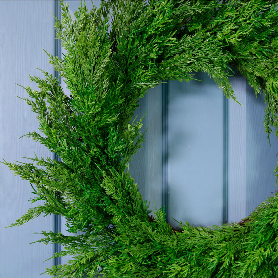Real Touch Heritage Conifer Wreath (70cm)