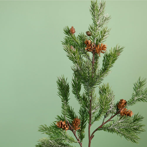 Real Touch Pine Cone Evergreen Fir Stem