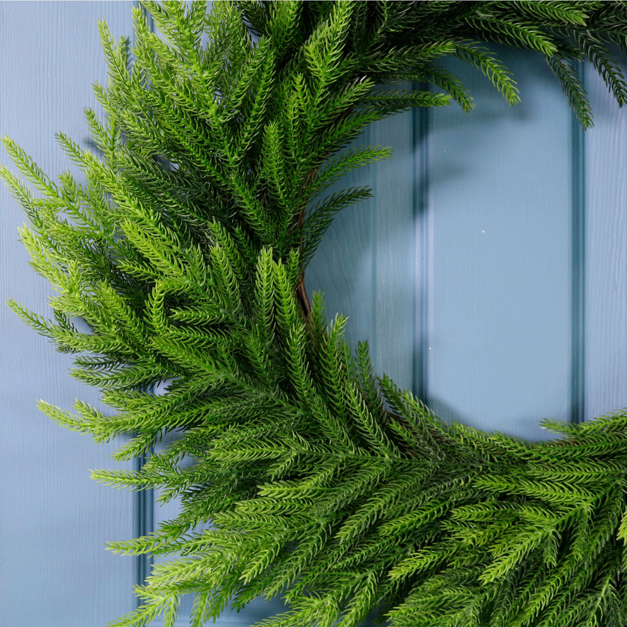Real Touch Grand Norfolk Pine Wreath (70cm)