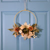 Autumn Woodland Pumpkin Mix Wire Wreath (35cm)