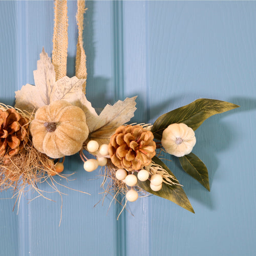 Autumn Woodland Pumpkin Mix Swag (40cm)