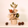 Autumn Woodland Pumpkin Mix Hessian Arrangement (30cm)