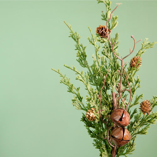 Premium Lawson Cypress & Bells Medium Pic (55cm)