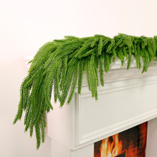 Luxury Weeping Norfolk Pine Garland (180cm)