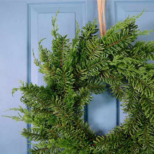 Real Touch Mountain Spruce Wreath (60cm)