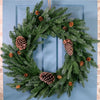 Real Touch Fraser Fir & Pinecones Wreath (76cm)
