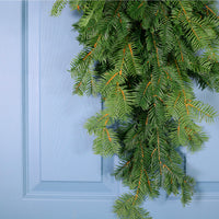 Real Touch Majestic Spruce Teardrop Swag