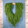 Luxury Weeping Norfolk Pine Heart Shape Wreath (80cm)