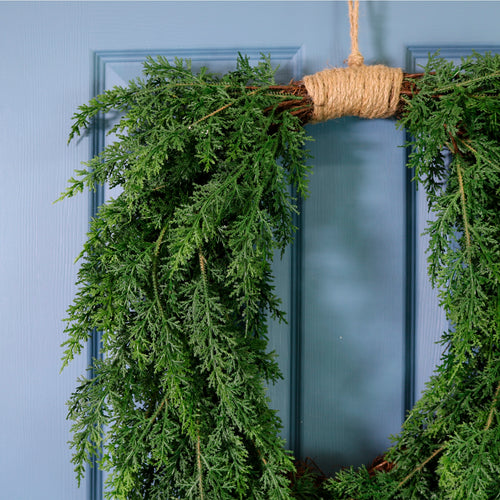 Premium Leyland Cypress Heart Shape Wreath (65cm)