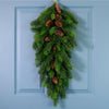 Premium Windsor Woodland Fir Tear Drop Swag (70cm)