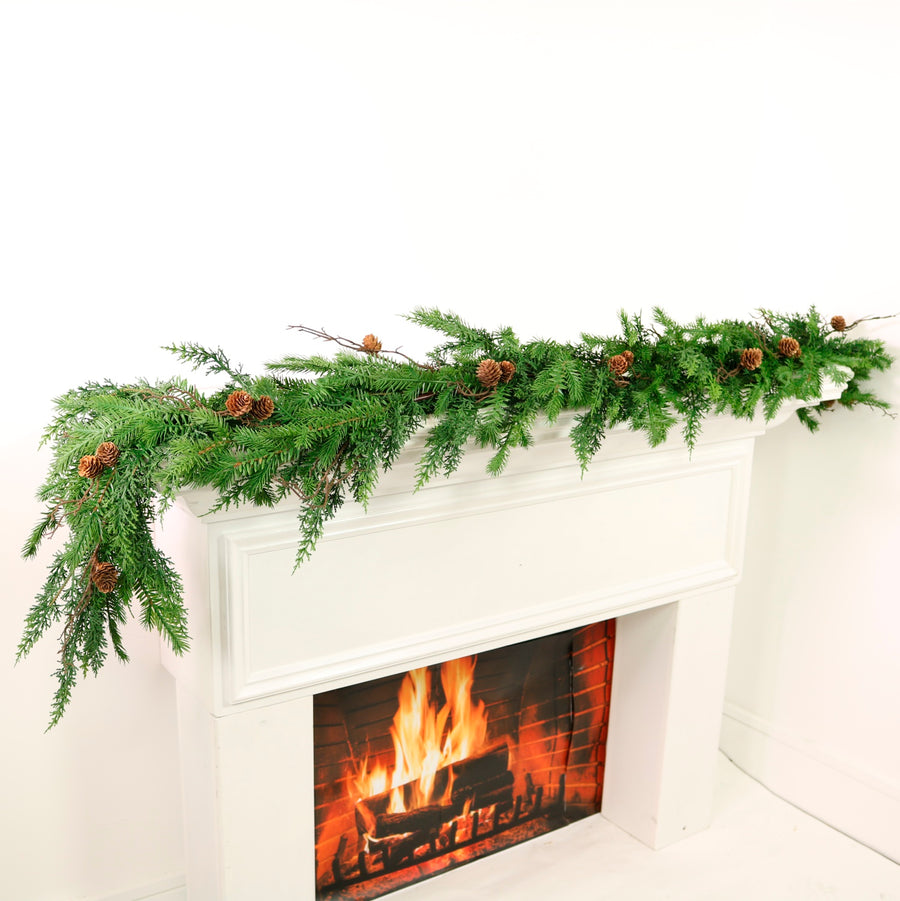 Premium Noblewood Mixed Fir Garland (180cm)