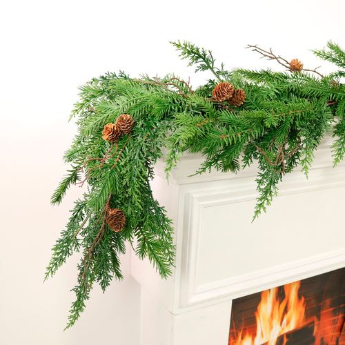 Premium Noblewood Mixed Fir Garland (180cm)