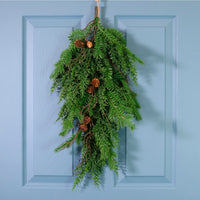 Premium Noblewood Mixed Fir Tear Drop Swag (65cm)