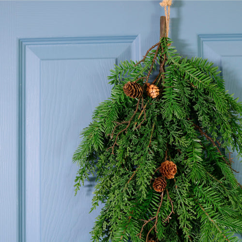 Premium Noblewood Mixed Fir Tear Drop Swag (65cm)