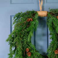 Premium Noblewood Mixed Fir Heart Shape Wreath (65cm)