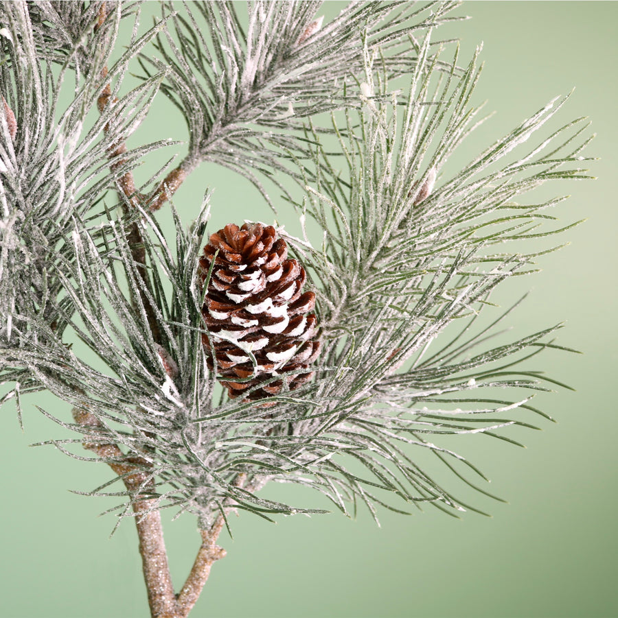 Winter Frostwhisper Needle Pine Branch (100cm)