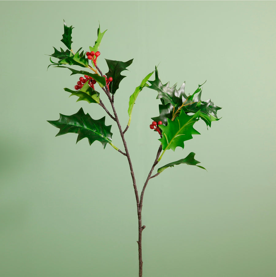 Winter Holly Spray Small