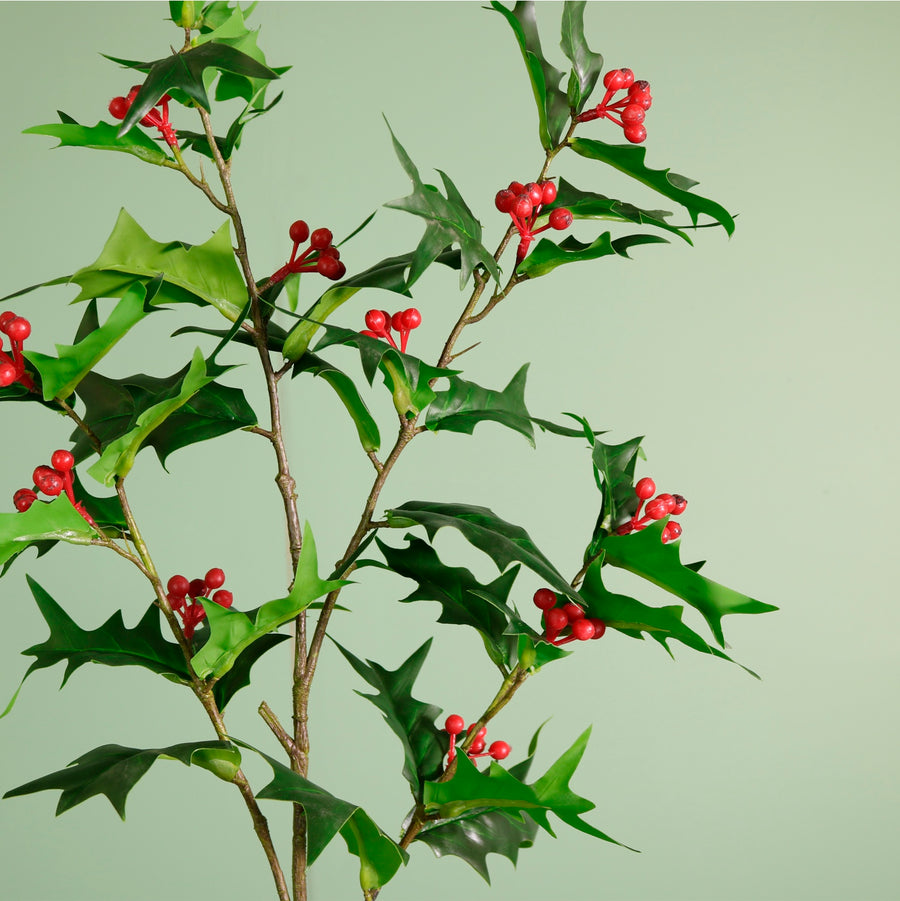 Winter Holly Spray Large