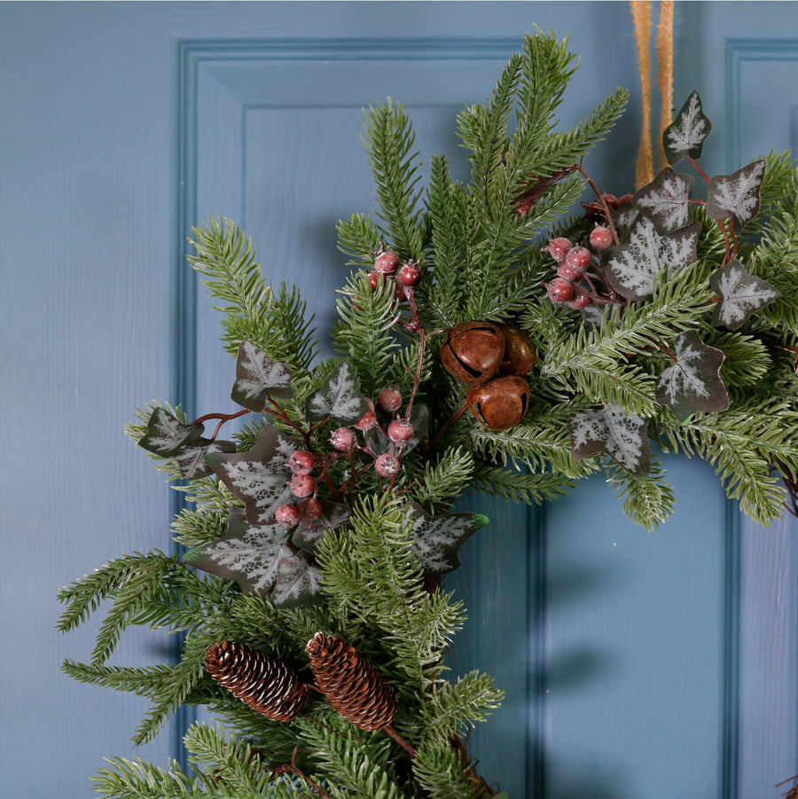 Premium Country Forest With Bells Wreath (60cm)