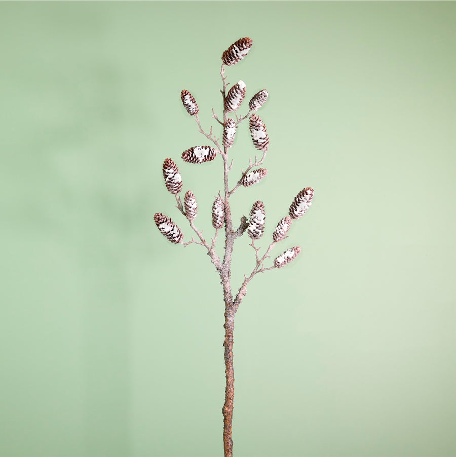 Winter Wildwood Frosted Pine Branch (100cm)