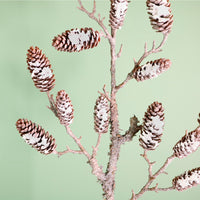 Winter Wildwood Frosted Pine Branch (100cm)
