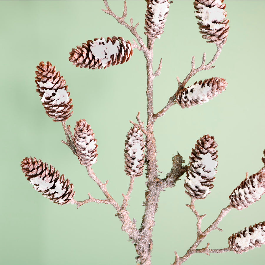 Winter Wildwood Frosted Pine Branch (100cm)