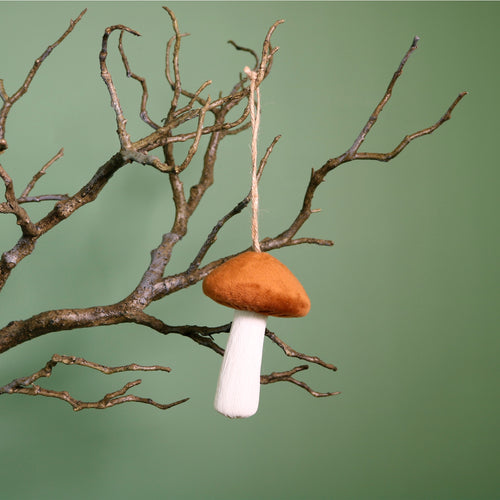 Velvet Hanging Toadstool Mushroom