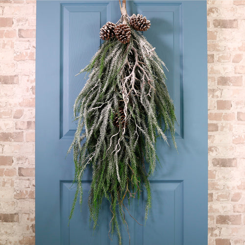 Winterwood Pinecone Trail Teardrop Swag