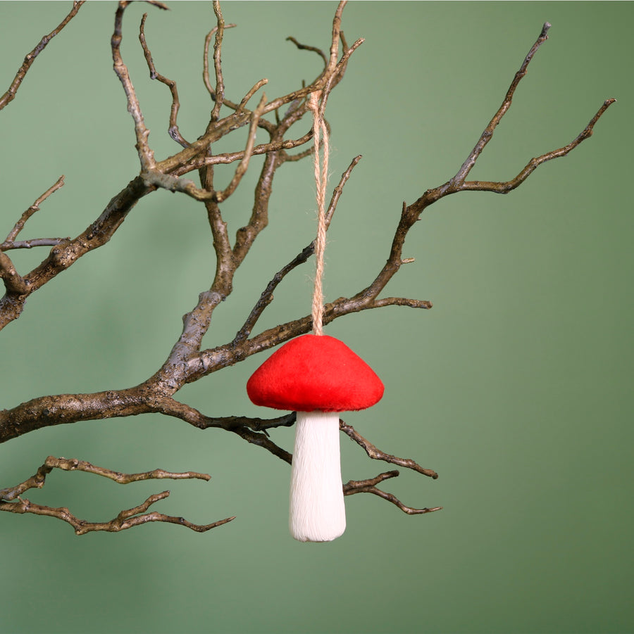 Velvet Hanging Toadstool Mushroom
