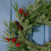 Premium Norway Spruce & Berry Wreath (60cm)