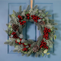 Premium Scarlet Rosehip Berry Wreath (55cm)