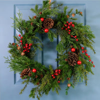 Xmas Wildgrove Pine & Berry Wreath (72cm)
