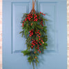 Xmas Wildgrove Pine & Berry Teardrop Swag