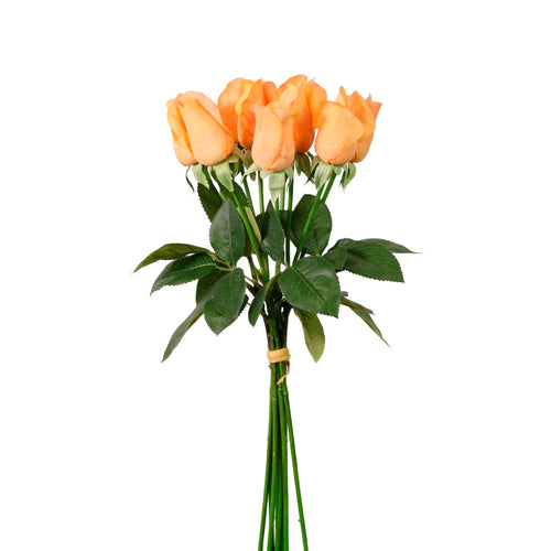 Real Touch Closed Rose Bud Bunch (9 Stems Per Bunch)