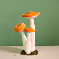 Velvet Standing Mushroom Trio