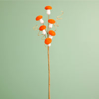 Seasonal Mini Velvet Mushroom Spray