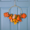 Autumn Fall Pumpkin Mix Wire Wreath (30cm)