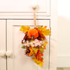 Autumn Fall Pumpkin Mix Hanging Teardrop Swag (35cm)