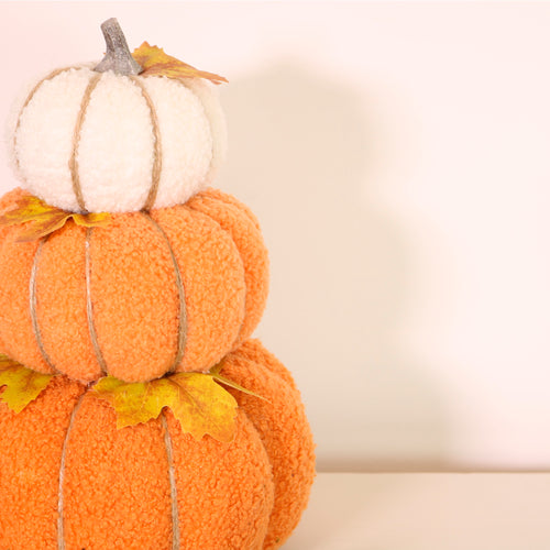 Autumn Boucle Trio Pumpkin Stack