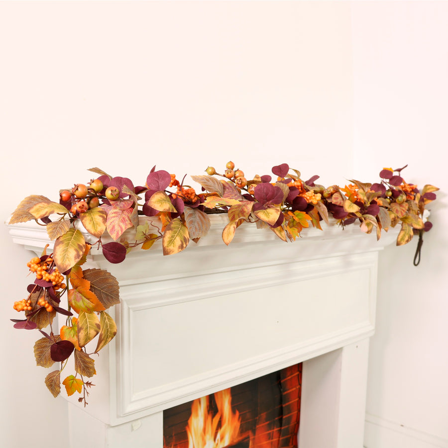Premium Autumn Thicket Garland (160cm)