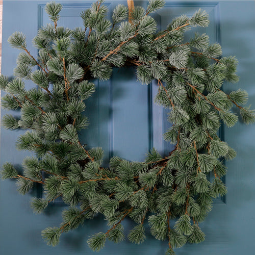 Premium Rounded Cedar Pine Wreath (60cm)