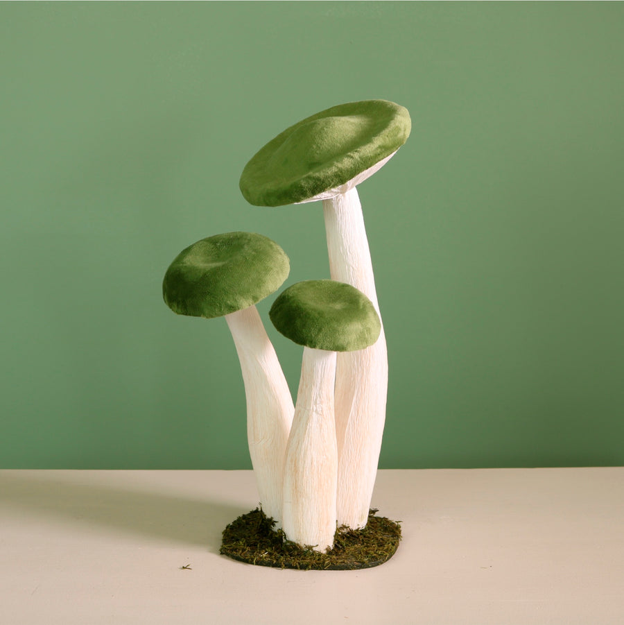 Velvet Standing Mushroom Trio